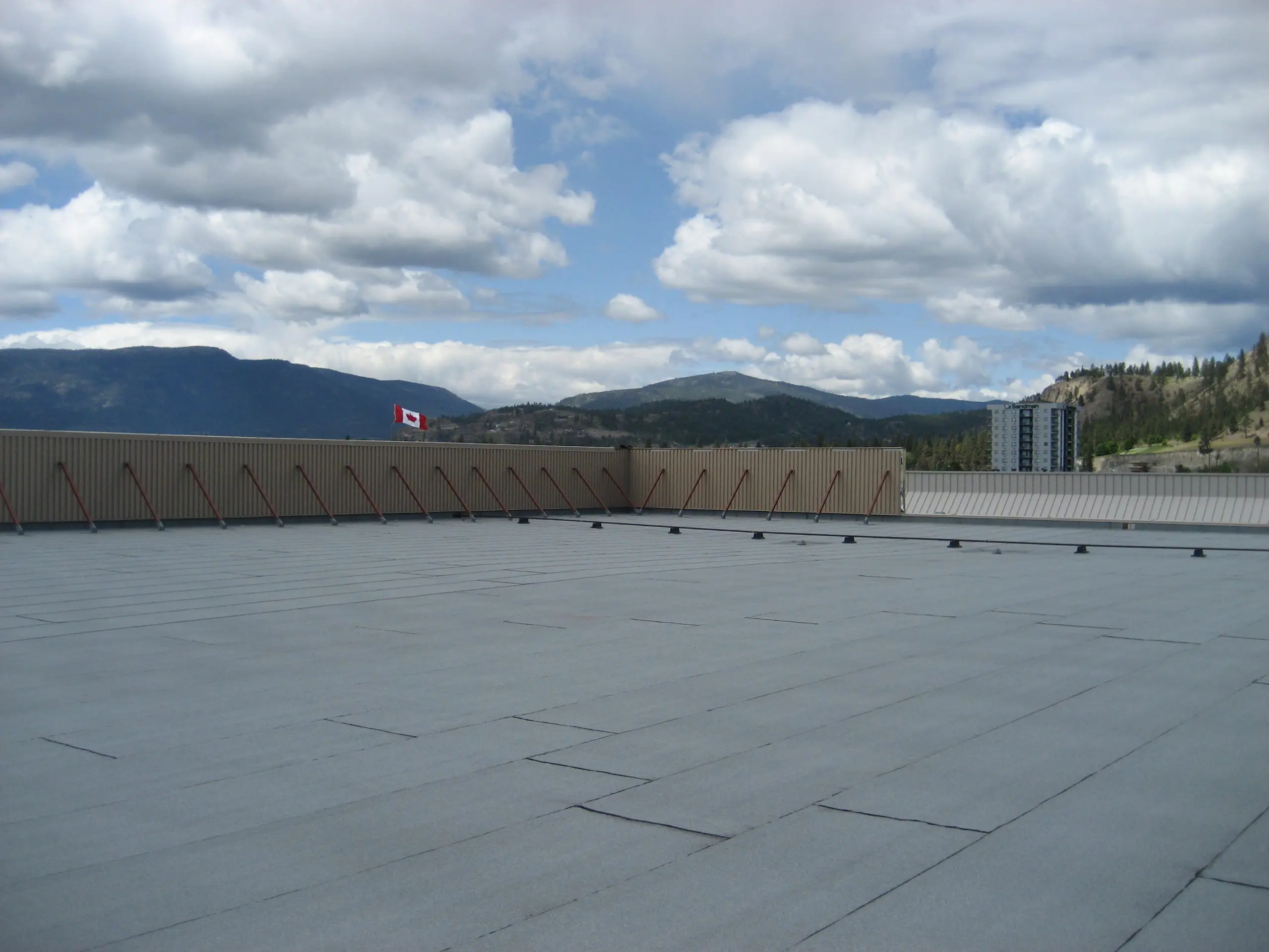 A commercial Roofing project completed in Kelowna
